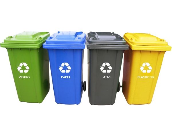 Estación de Reciclaje 4 Contenedores 360 Lts.